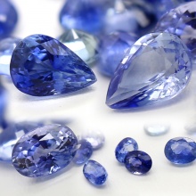 斯里兰卡多形状多尺寸裸石配石天然蓝宝石戒面石