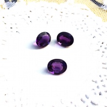 乌拉圭压电紫水晶戒指戒面裸石  紫晶