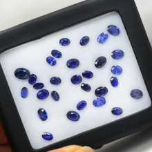 斯里兰卡蓝宝石裸石大颗4*6-6*8裸石配石天然蓝宝石裸石水滴椭圆