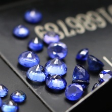 斯里兰卡蓝宝石裸石大颗裸石配石戒面石3mm-7mm圆形天然蓝宝石
