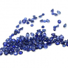 斯里兰卡蓝宝石裸石大颗裸石配石戒面石2mm-4mm圆形天然蓝宝石
