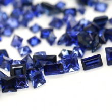 斯里兰卡公主方3mm以上裸石配石天然蓝宝石方形